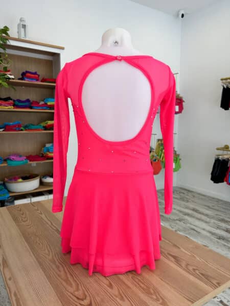 Maillot de patinaje rosa